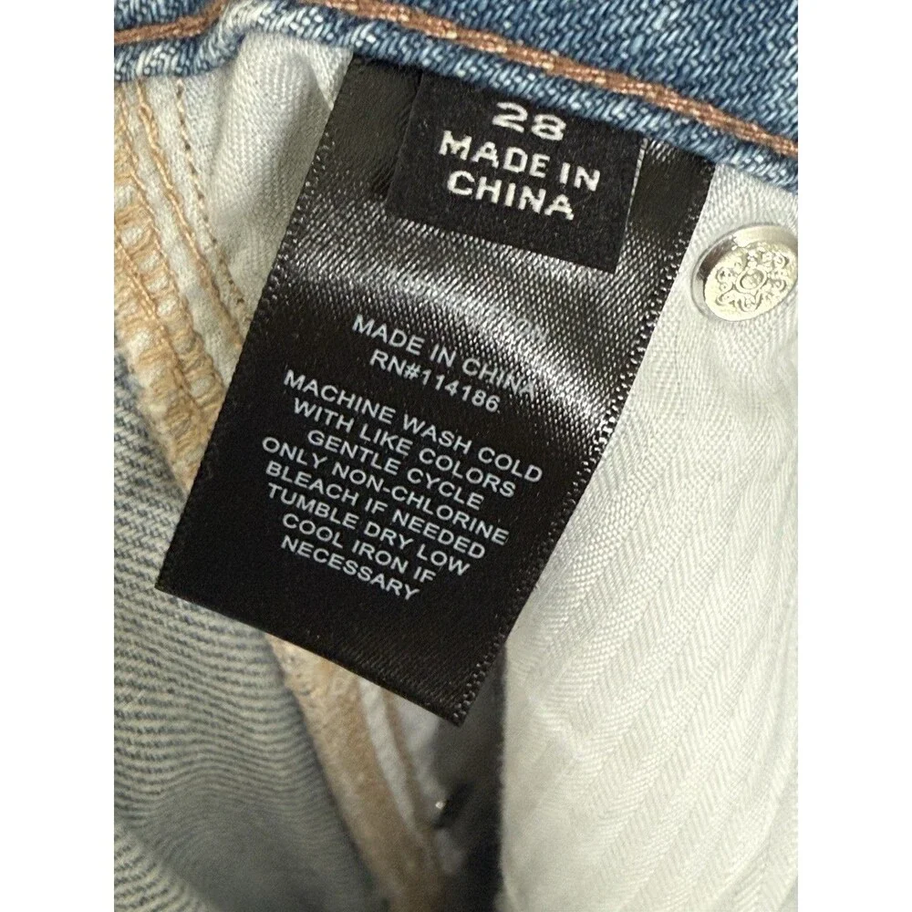 NWOT FRYE‎ Denim Mid Rise Midi Skirt Size 28 Light Wash Split Preppy Grunge 90s